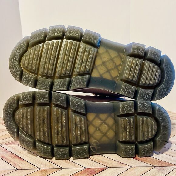 Dr. Martens Combs Poly & Leather Boots Women's 7 Parchment Beige Ripstop Nylon - Picture 5 of 8